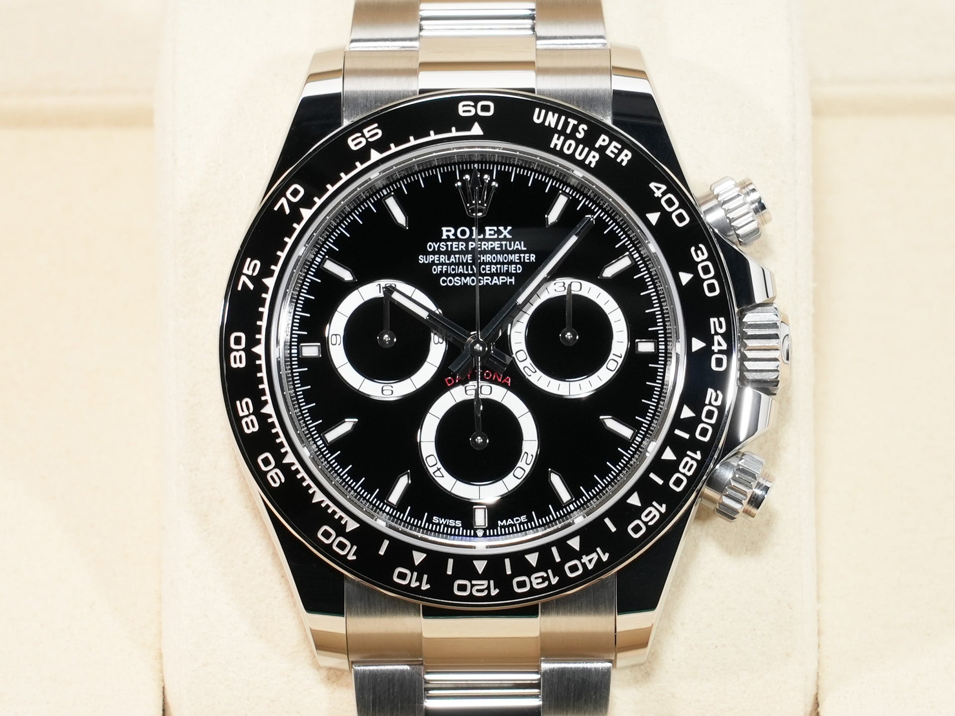 ロレックス デイトナ Ref.126500LN ステンレススチール ブラック文字盤 未使用 agke89qt