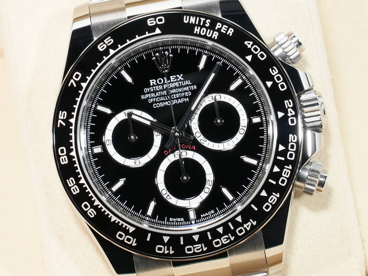 ロレックス デイトナ Ref.126500LN ステンレススチール ブラック文字盤 未使用 agke89qt