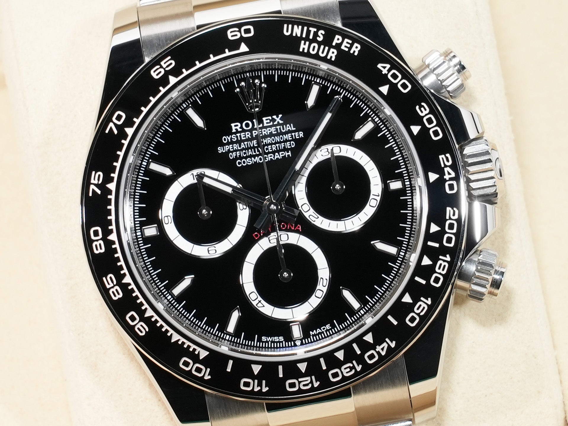 ロレックス デイトナ Ref.126500LN ステンレススチール ブラック文字盤 未使用 agke89qt