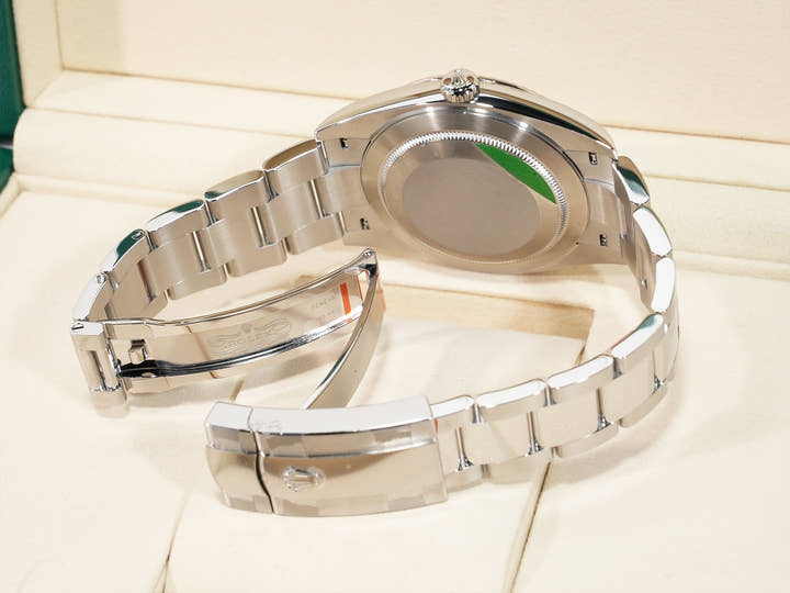 ロレックス デイトジャスト41 Ref.126334 ステンレススチール/ホワイトゴールド ミントグリーン文字盤 オイスターブレスレット 未使用 zzz6chd5