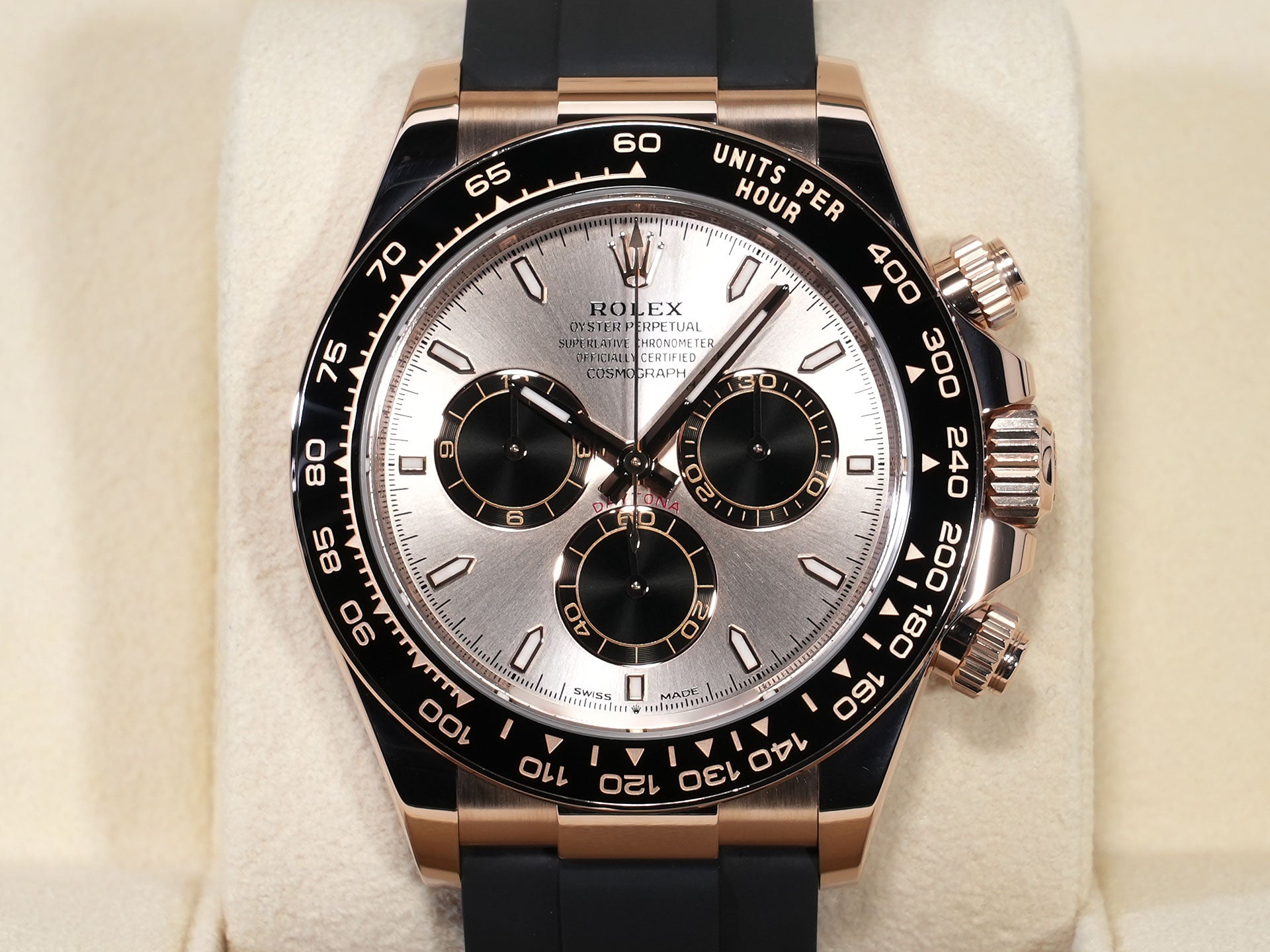 ロレックス デイトナ Ref.126515LN エバーローズゴールド サンダストxブライトブラック文字盤 美品 4cobn34s