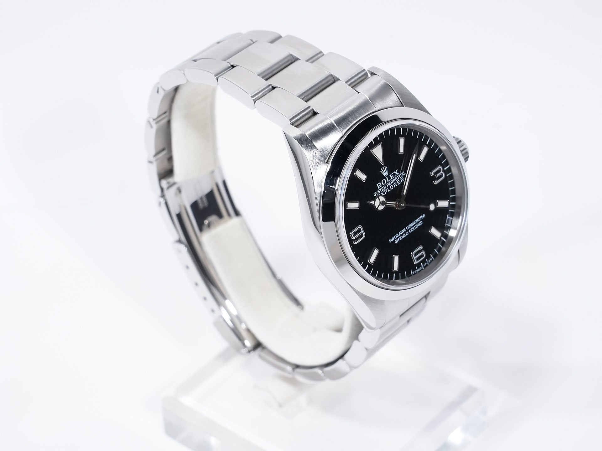 ロレックス エクスプローラーI Ref.14270 ステンレススチール ブラック文字盤 オイスターブレスレット 美中古 yufh2dir