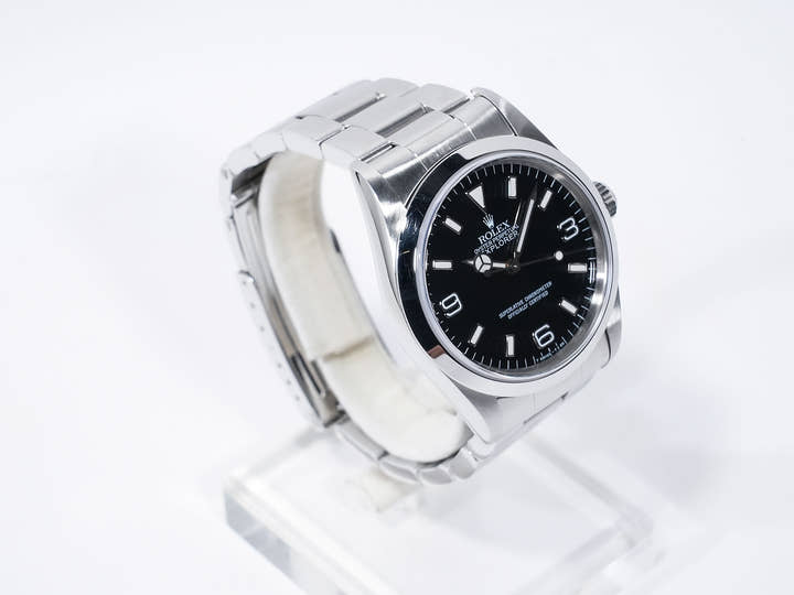 ロレックス エクスプローラーI Ref.14270 ステンレススチール ブラック文字盤 オイスターブレスレット 美中古 4wmtmffw