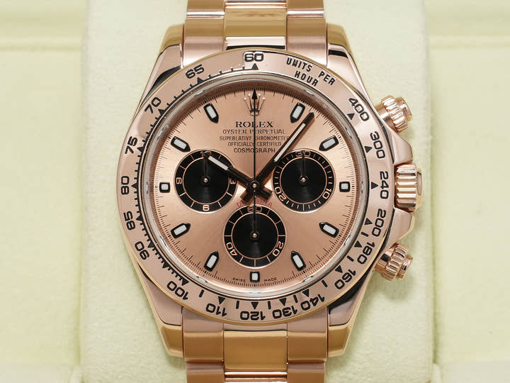 ロレックス デイトナ Ref.116505 エバーローズゴールド ピンクxブラック文字盤 中古 rjict6kr