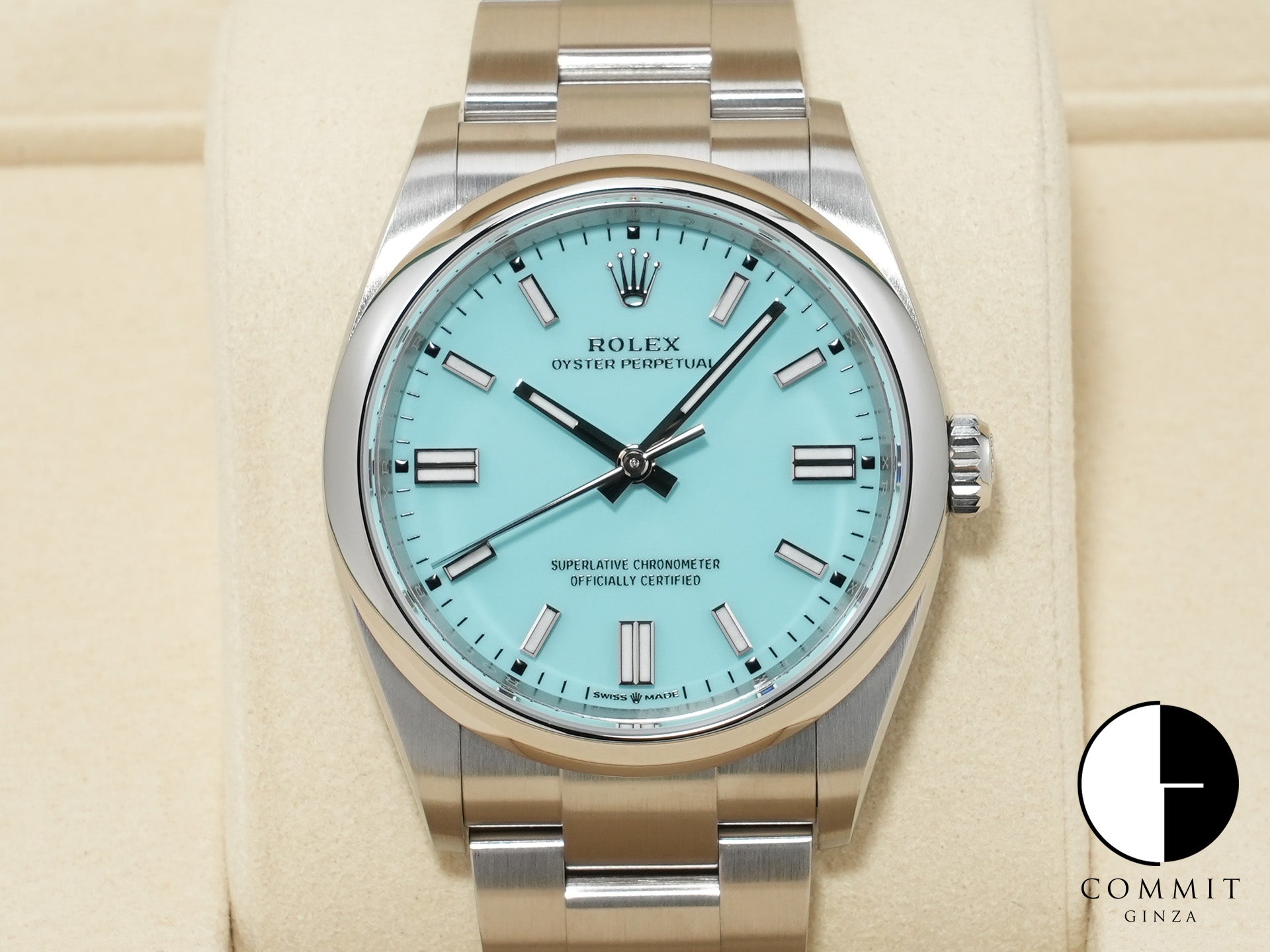 ロレックス オイスターパーペチュアル36 Ref.126000 ステンレススチール ターコイズ文字盤 未使用 rnic5wfx