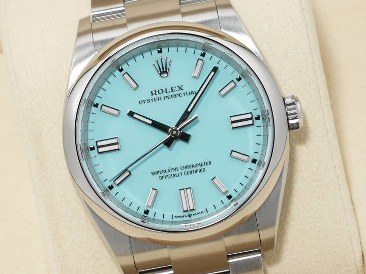 ロレックス オイスターパーペチュアル36 Ref.126000 ステンレススチール ターコイズ文字盤 未使用 rnic5wfx