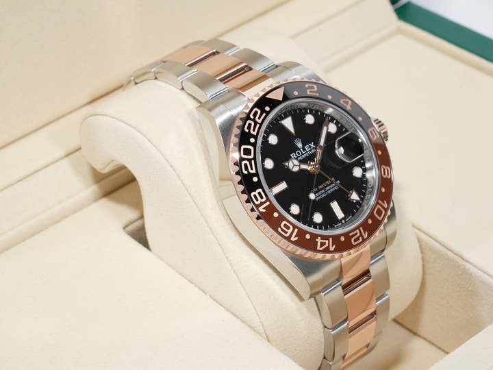 ロレックス GMTマスターII Ref.126711CHNR ステンレススチール/エバーローズゴールド ブラック文字盤 オイスターブレスレット 未使用 a2dyzq4r