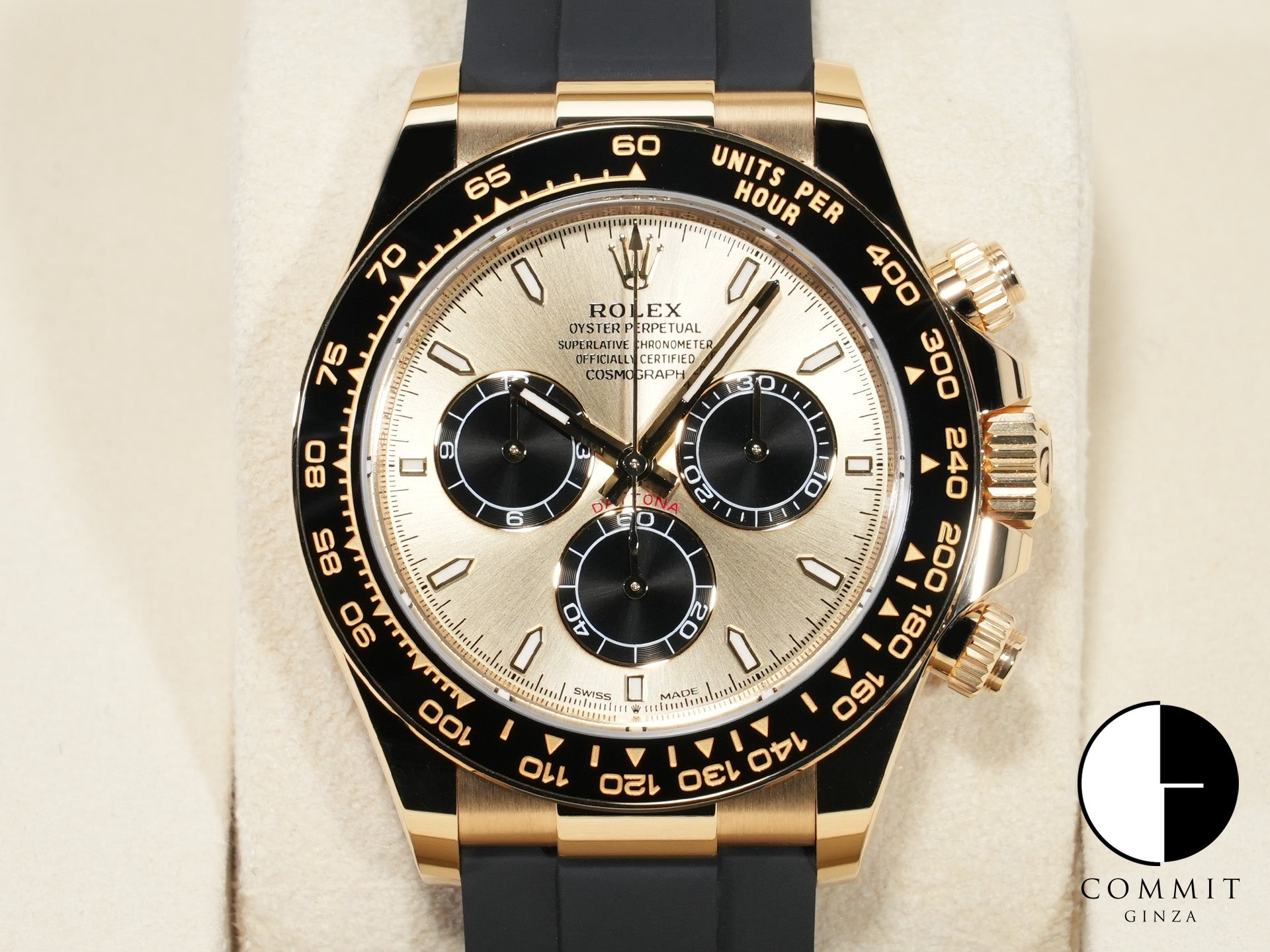 ロレックス デイトナ Ref.126518LN イエローゴールド ゴールデンxブライトブラック文字盤 未使用 zu72at3n