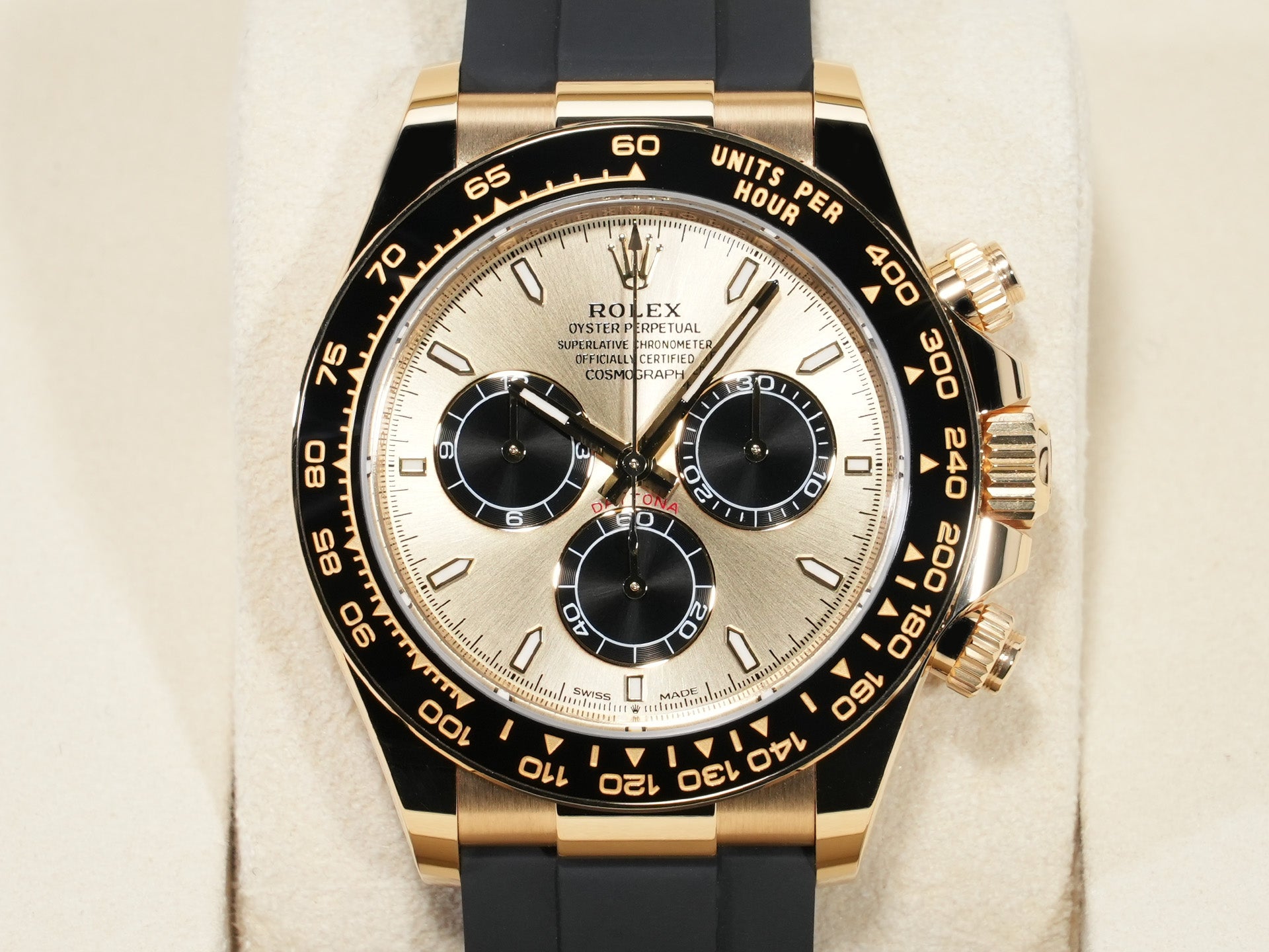 ロレックス デイトナ Ref.126518LN イエローゴールド ゴールデンxブライトブラック文字盤 未使用 zu72at3n
