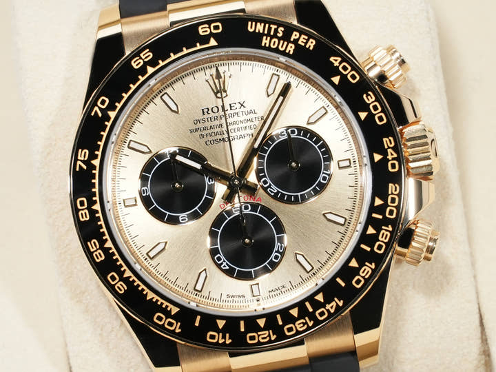 ロレックス デイトナ Ref.126518LN イエローゴールド ゴールデンxブライトブラック文字盤 未使用 zu72at3n