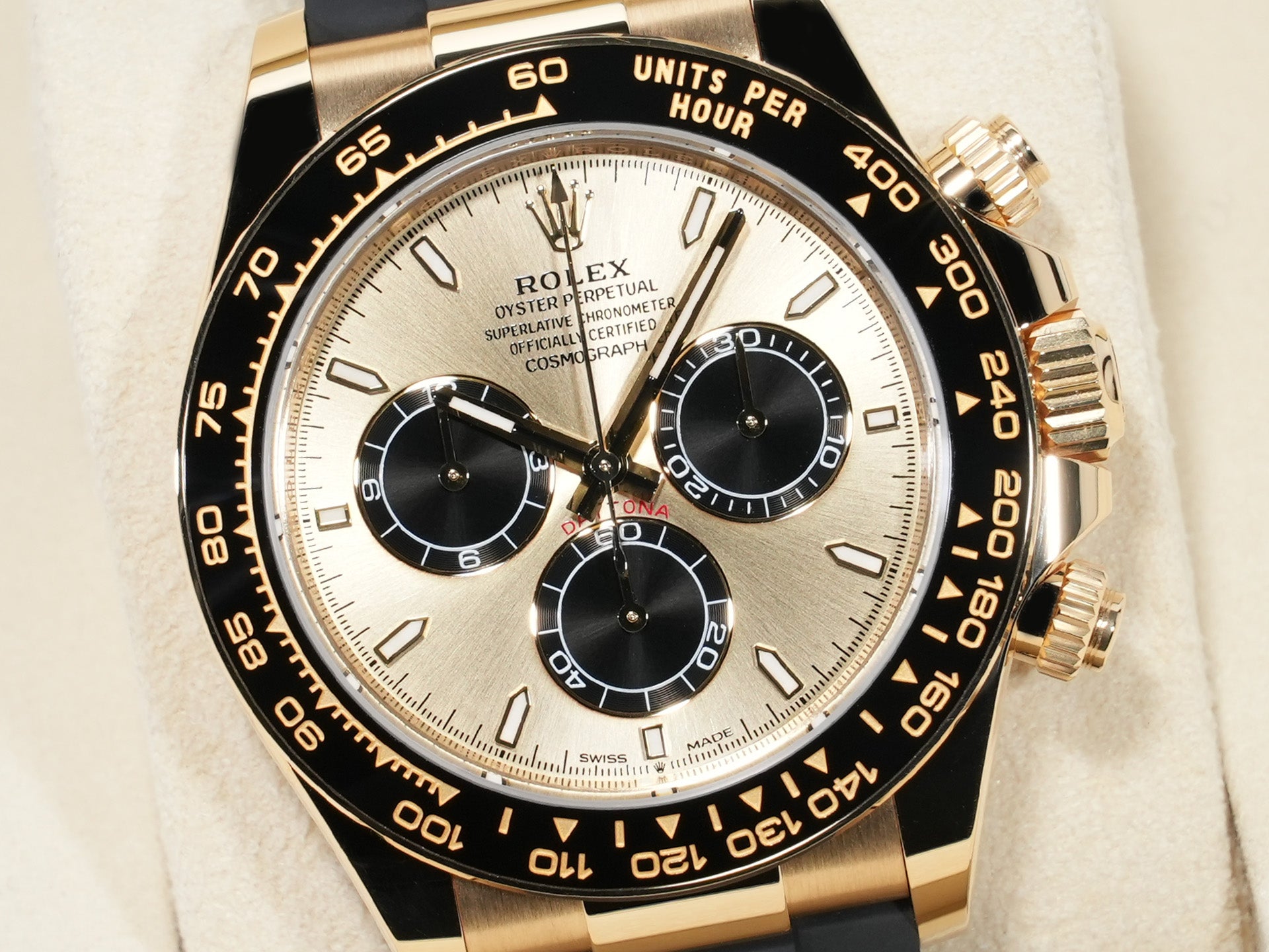 ロレックス デイトナ Ref.126518LN イエローゴールド ゴールデンxブライトブラック文字盤 未使用 zu72at3n