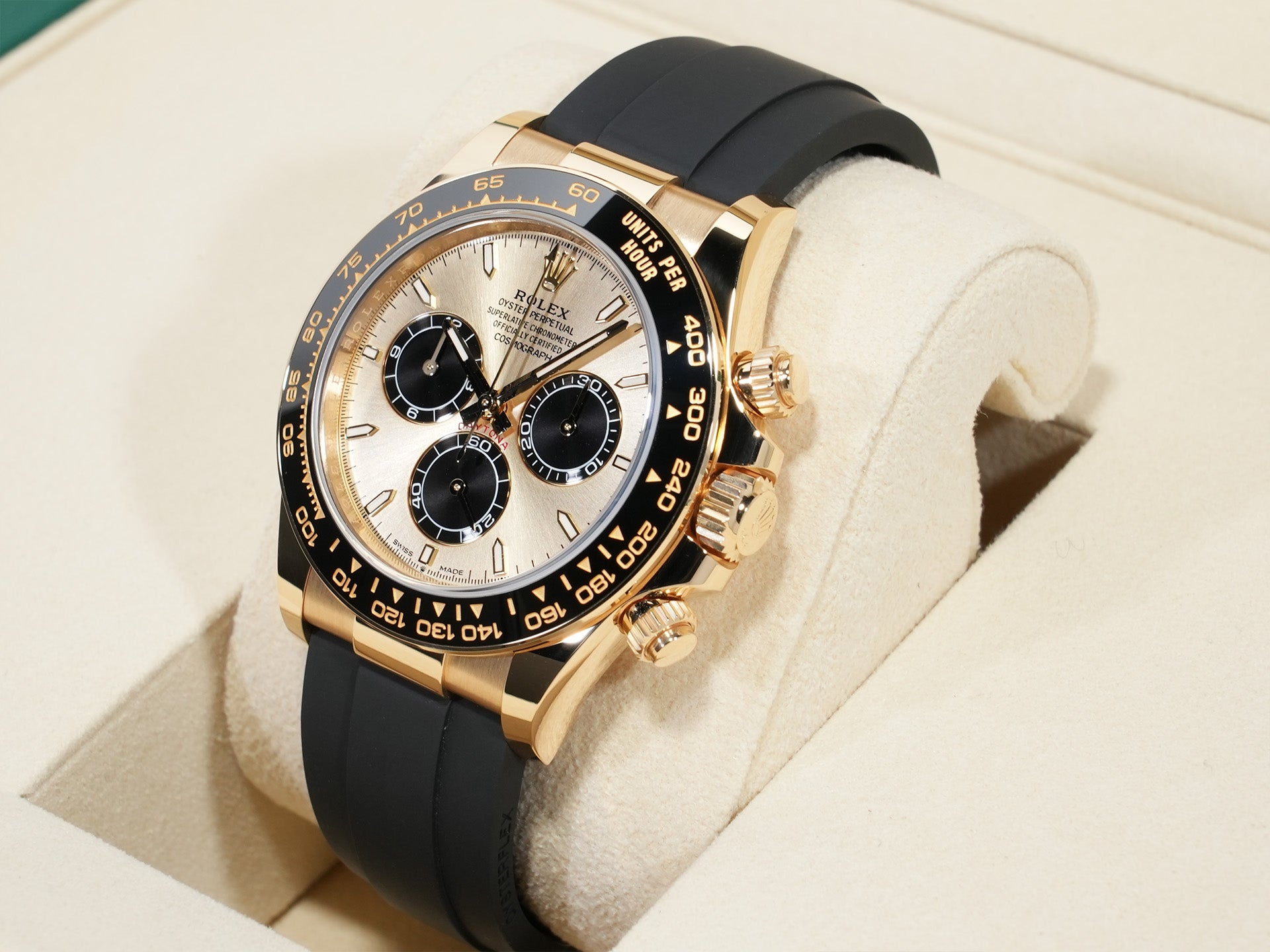 ロレックス デイトナ Ref.126518LN イエローゴールド ゴールデンxブライトブラック文字盤 未使用 zu72at3n