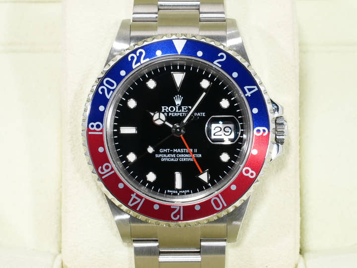 ロレックス GMTマスターII Ref.16710 ステンレススチール ブラック文字盤 美品 md6cqn4d