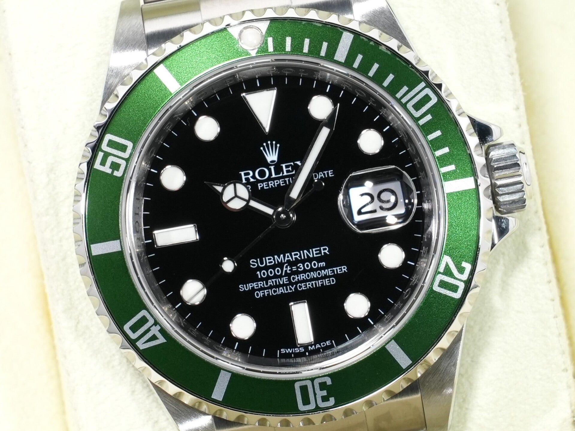 ロレックス サブマリーナー デイト Ref.16610LV ステンレススチール ブラック文字盤 美品 qw75cmr8