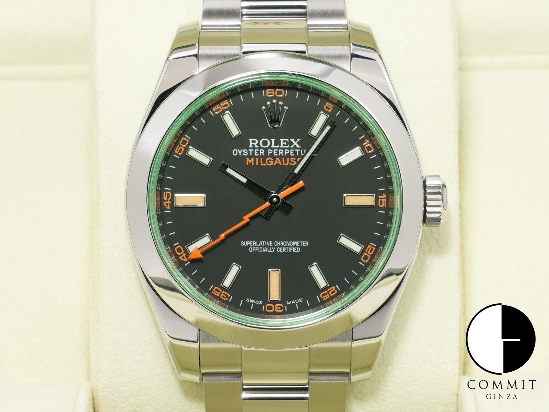 ロレックス ミルガウス Ref.116400GV ステンレススチール ブラック文字盤 美品 5gfjcifx