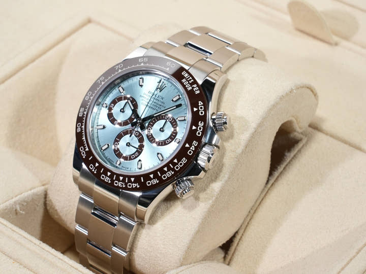 Rolex Daytona Ref. 116506 Platinum Ice Blue Dial Excellent Condition qvsajdpx