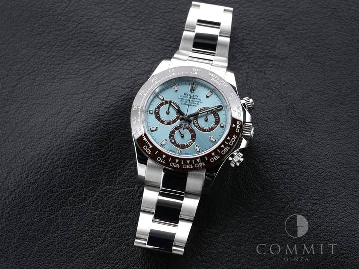 Rolex Daytona Ref. 116506 Platinum Ice Blue Dial Excellent Condition qvsajdpx