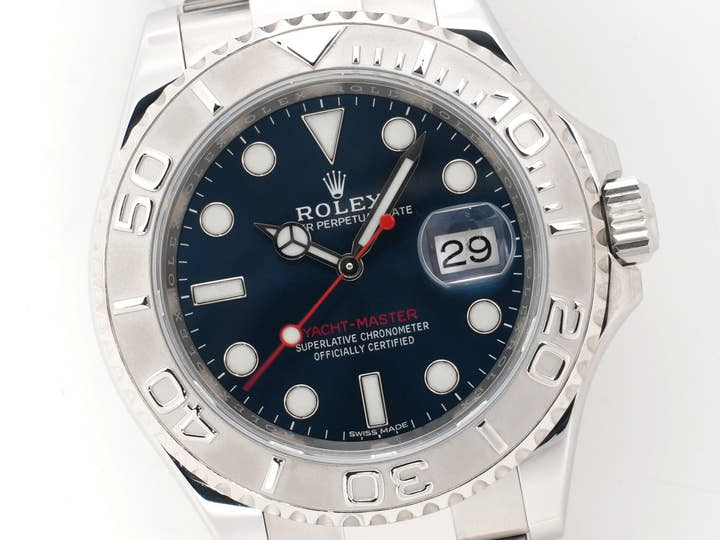 Rolex Yacht-Master 40 Ref. 116622 Stainless Steel/Platinum Blue Dial Used - Excellent Condition hdam735g