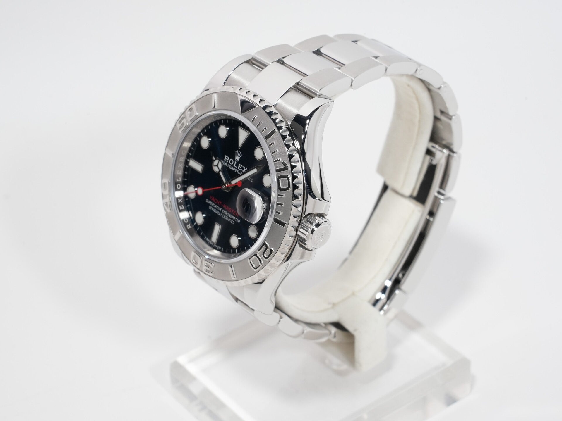 Rolex Yacht-Master 40 Ref. 116622 Stainless Steel/Platinum Blue Dial Used - Excellent Condition hdam735g