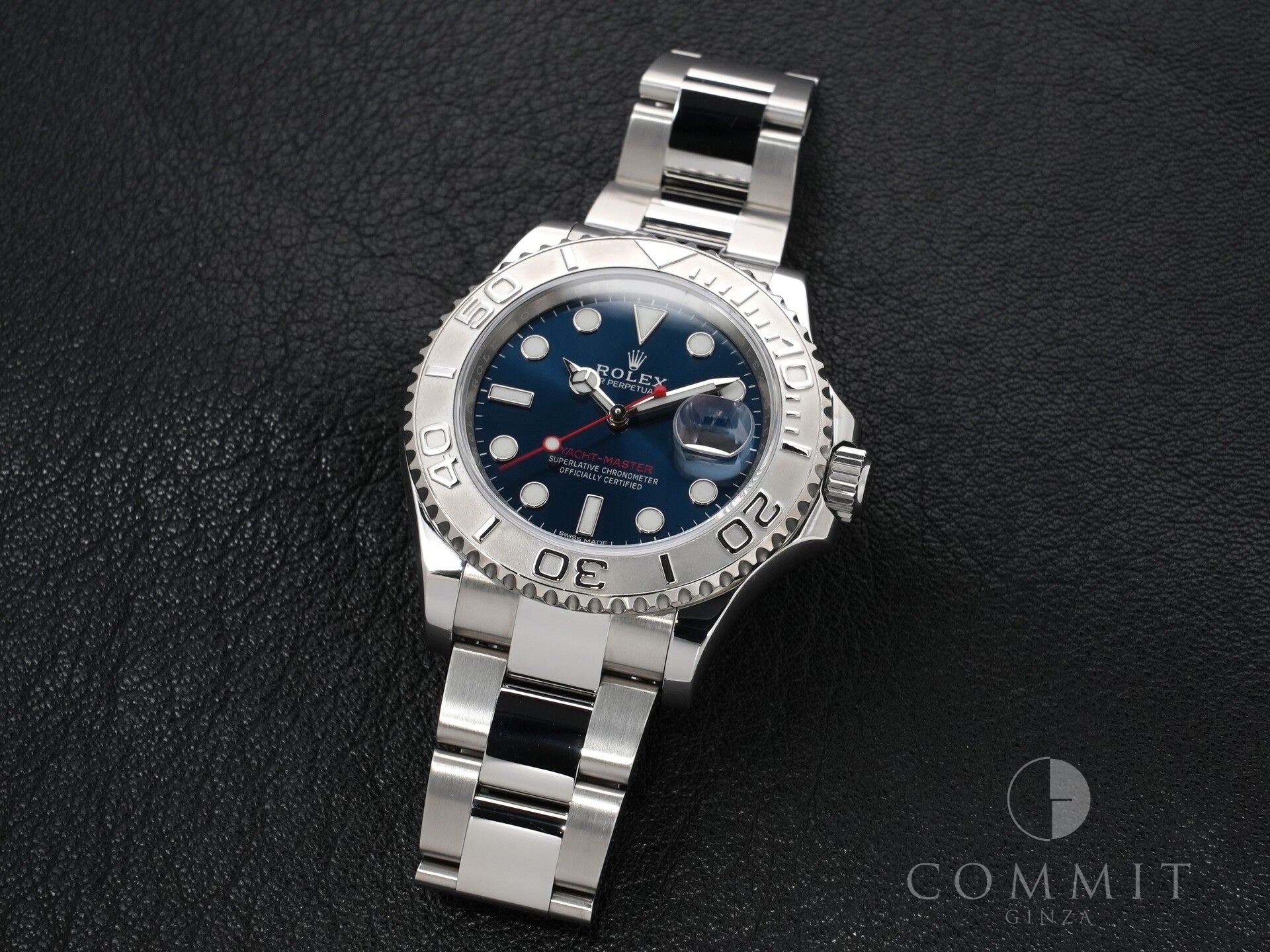 Rolex Yacht-Master 40 Ref. 116622 Stainless Steel/Platinum Blue Dial Used - Excellent Condition hdam735g