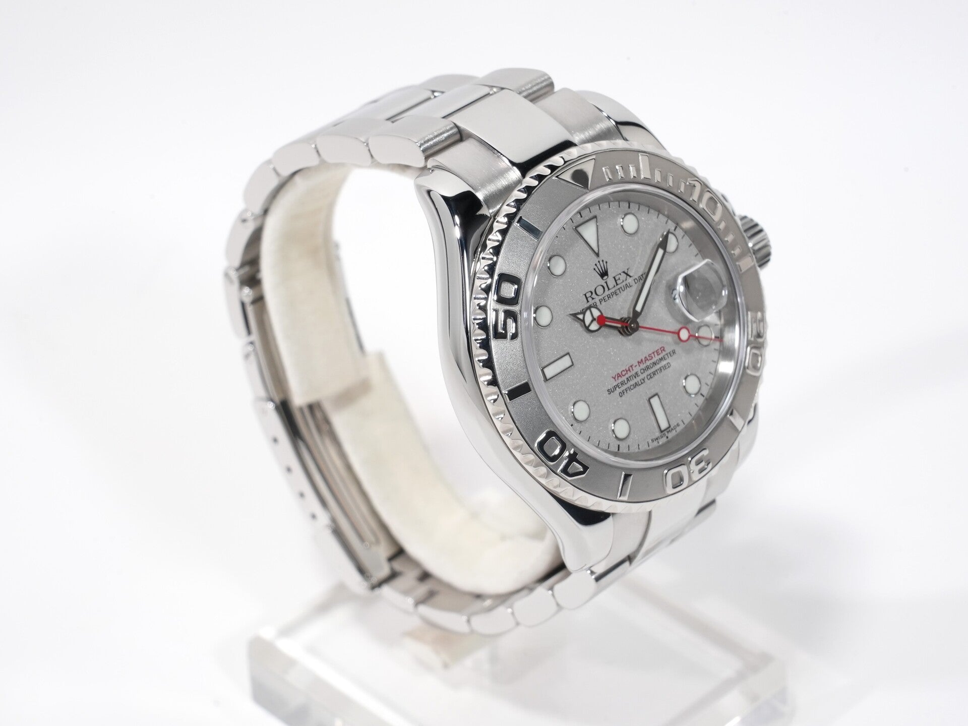 Rolex Yacht-Master 40 Ref. 16622 Stainless Steel/Platinum Rolesium Dial Excellent Used 6mwwhemk