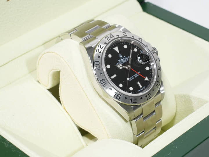 ROLEX Explorer II Ref. 16570 Stainless Steel Black Dial Oyster Bracelet Excellent Used Condition axqjg58u