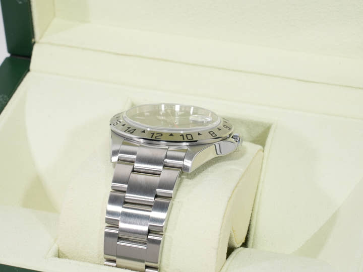 ROLEX Explorer II Ref. 16570 Stainless Steel Black Dial Oyster Bracelet Excellent Used Condition axqjg58u