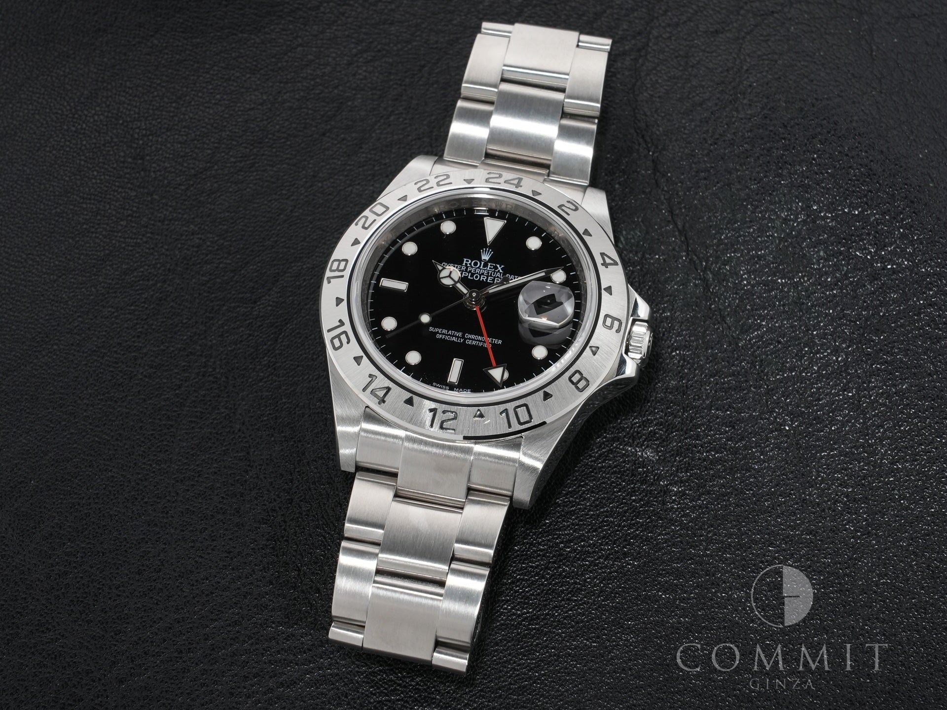 ROLEX Explorer II Ref. 16570 Stainless Steel Black Dial Oyster Bracelet Excellent Used Condition axqjg58u