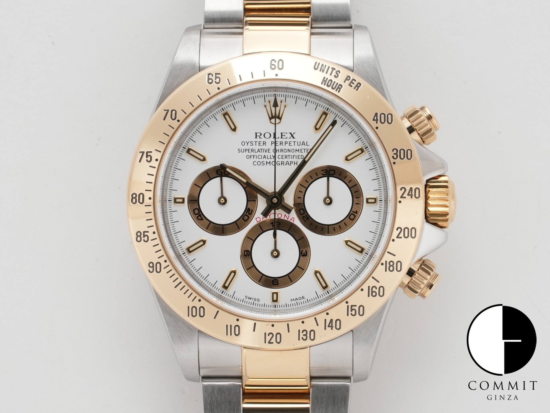 ロレックス デイトナ エルプリメロ Ref.16523 ステンレススチール/イエローゴールド ホワイト文字盤 美中古 4ne4rbwj