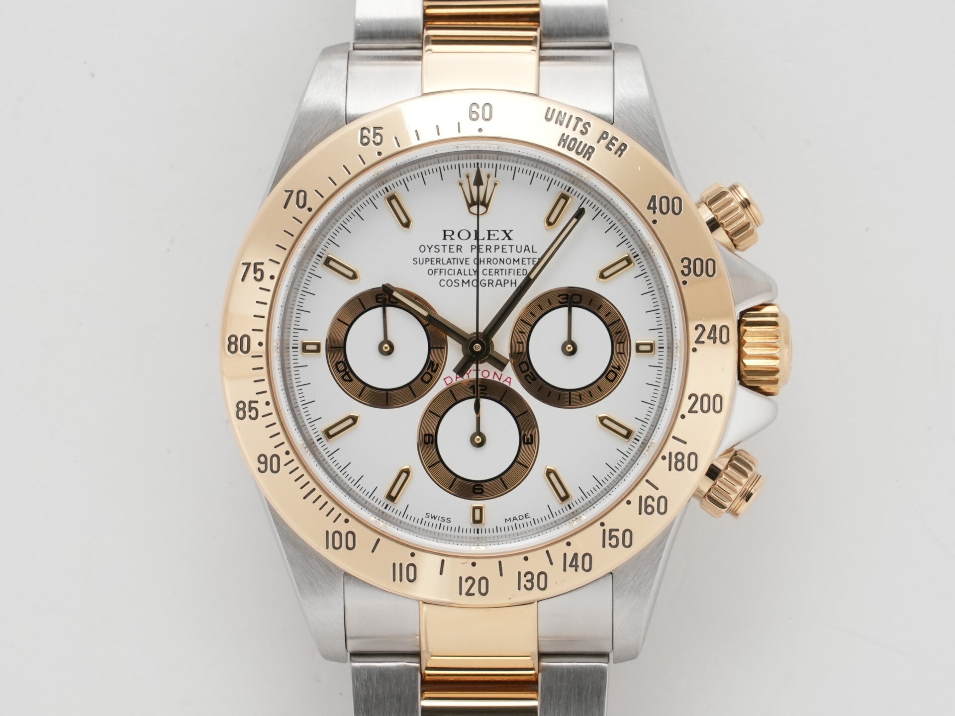 ロレックス デイトナ エルプリメロ Ref.16523 ステンレススチール/イエローゴールド ホワイト文字盤 美中古 4ne4rbwj