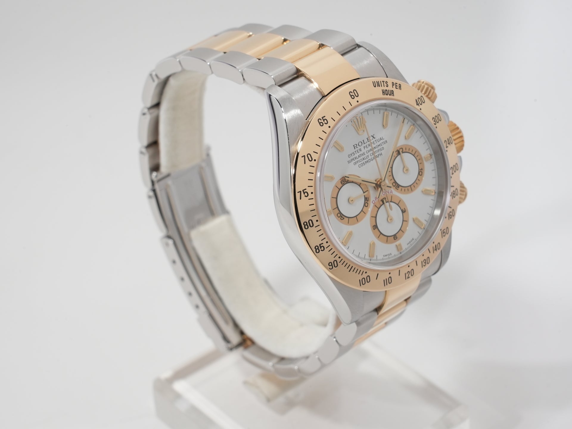 ロレックス デイトナ エルプリメロ Ref.16523 ステンレススチール/イエローゴールド ホワイト文字盤 美中古 4ne4rbwj