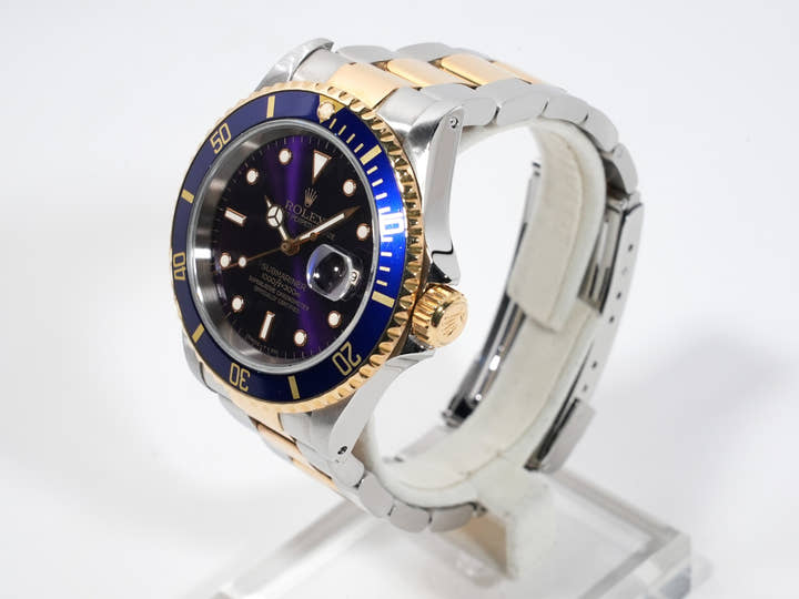 ロレックス サブマリーナー デイト Ref.16613 ステンレススチール/イエローゴールド ブルー文字盤 中古 dequfraj