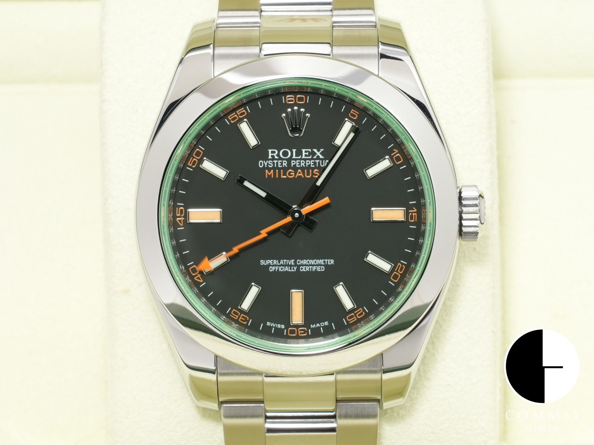 ロレックス ミルガウス Ref.116400GV ステンレススチール ブラック文字盤 中古 w9cn3mnm