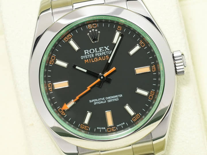 ロレックス ミルガウス Ref.116400GV ステンレススチール ブラック文字盤 中古 w9cn3mnm