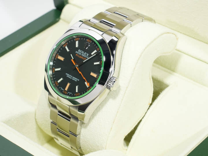 ロレックス ミルガウス Ref.116400GV ステンレススチール ブラック文字盤 中古 w9cn3mnm