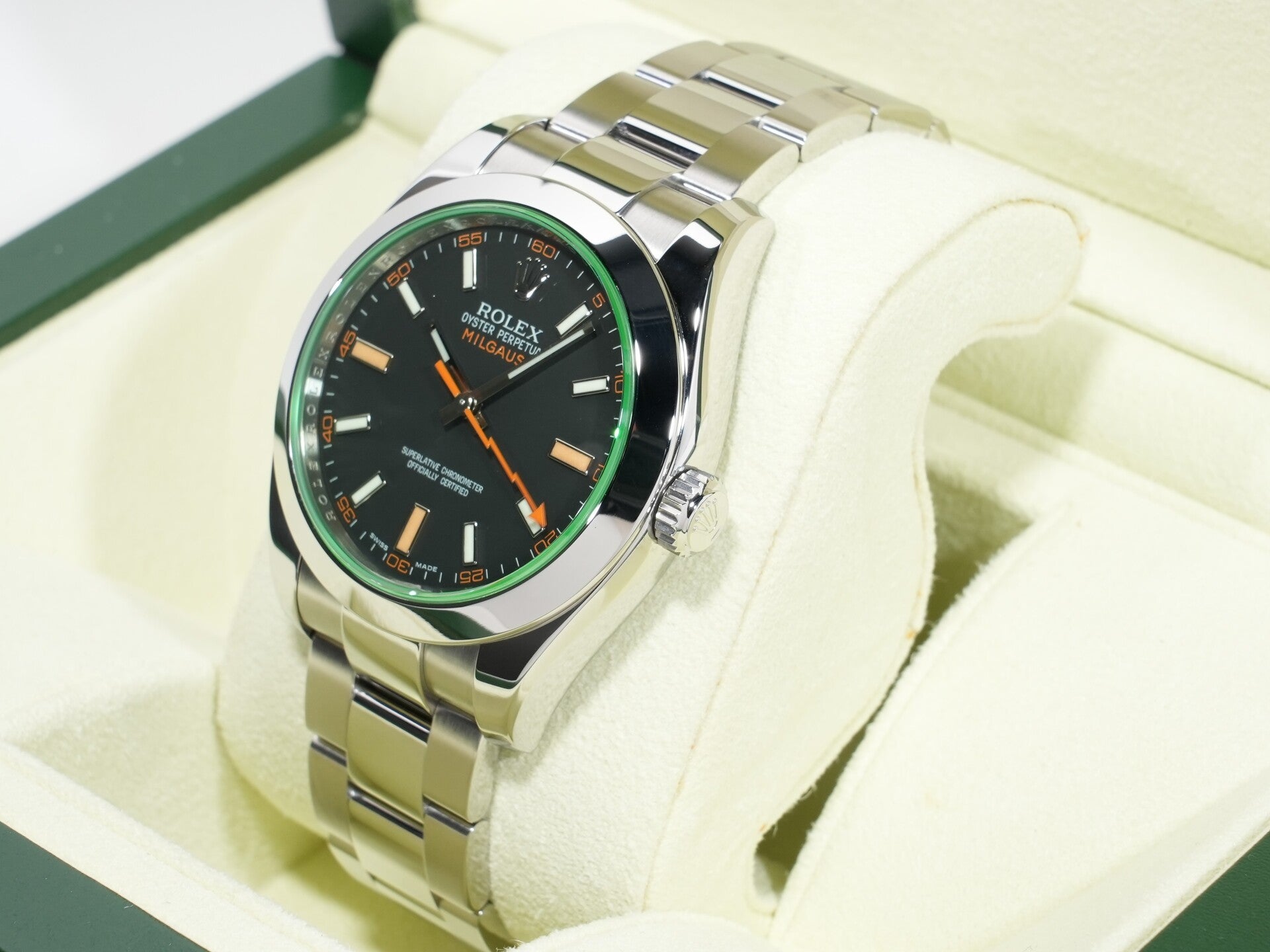 ロレックス ミルガウス Ref.116400GV ステンレススチール ブラック文字盤 中古 w9cn3mnm