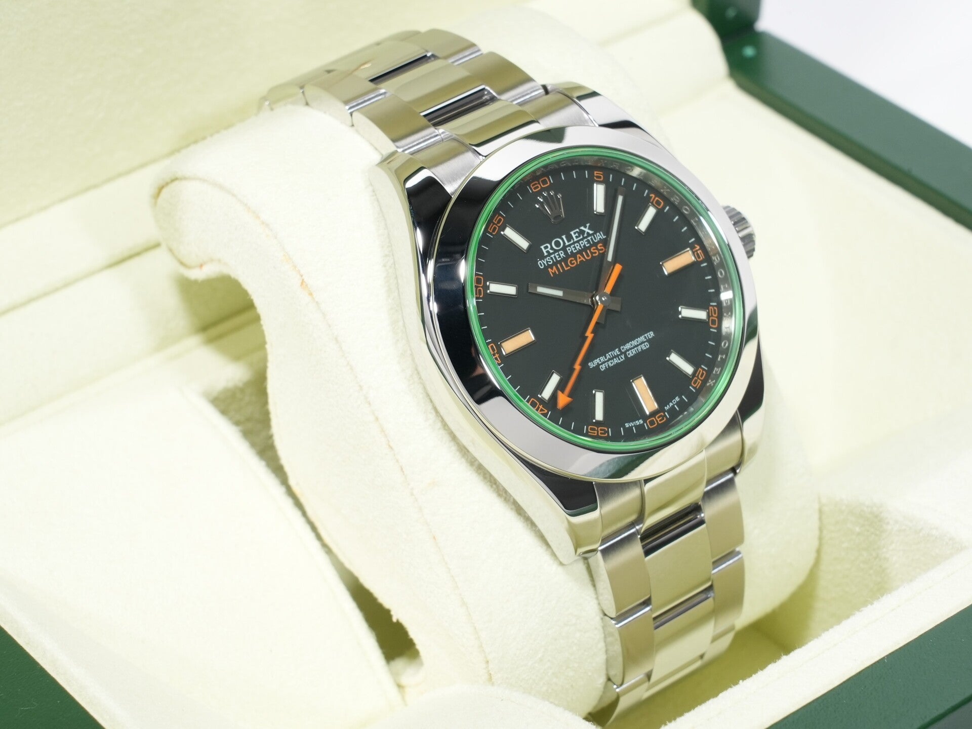 ロレックス ミルガウス Ref.116400GV ステンレススチール ブラック文字盤 中古 w9cn3mnm