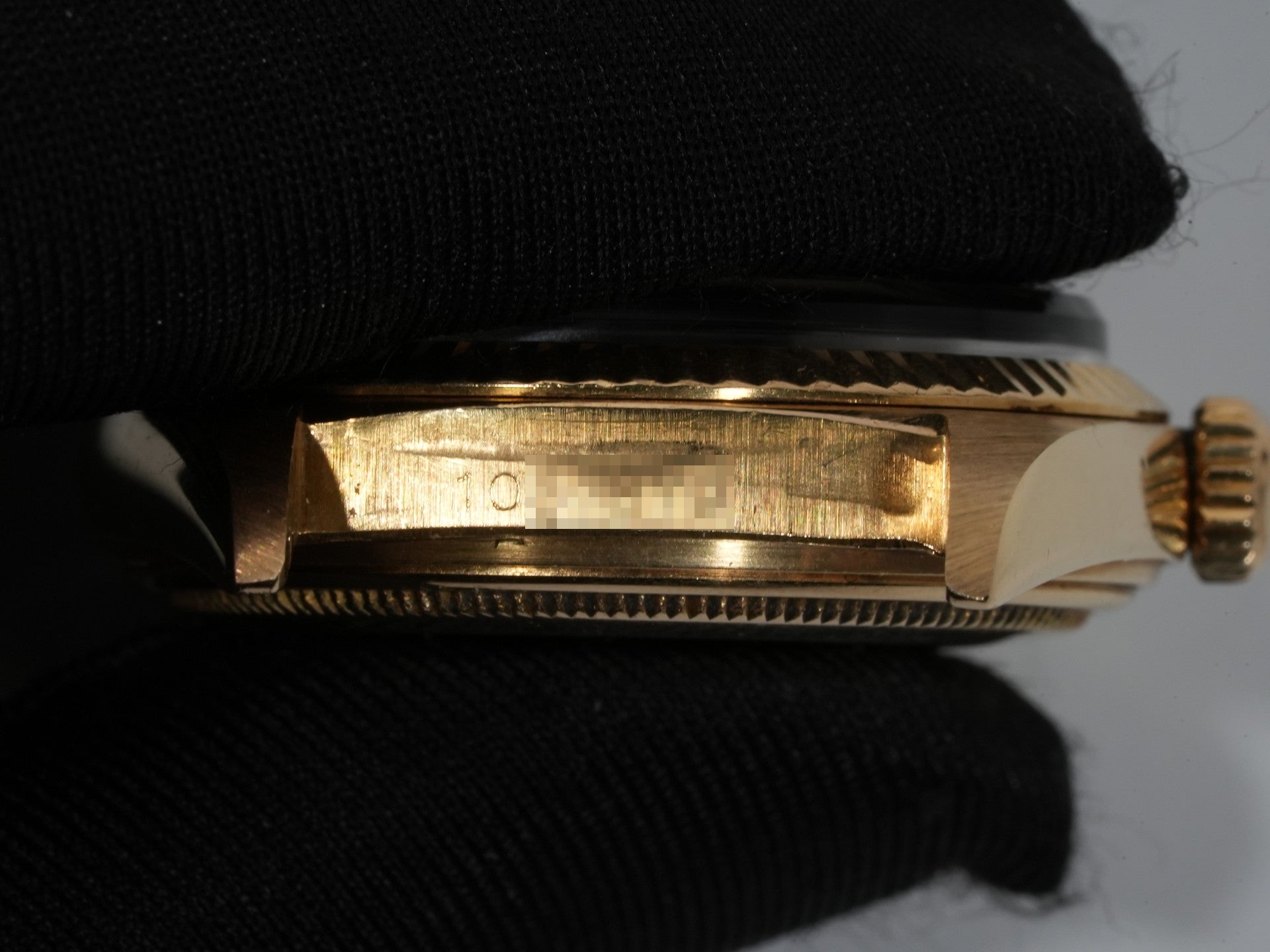 ロレックス デイトジャスト Ref.1601 イエローゴールド ブラック文字盤 中古 9rv23uux