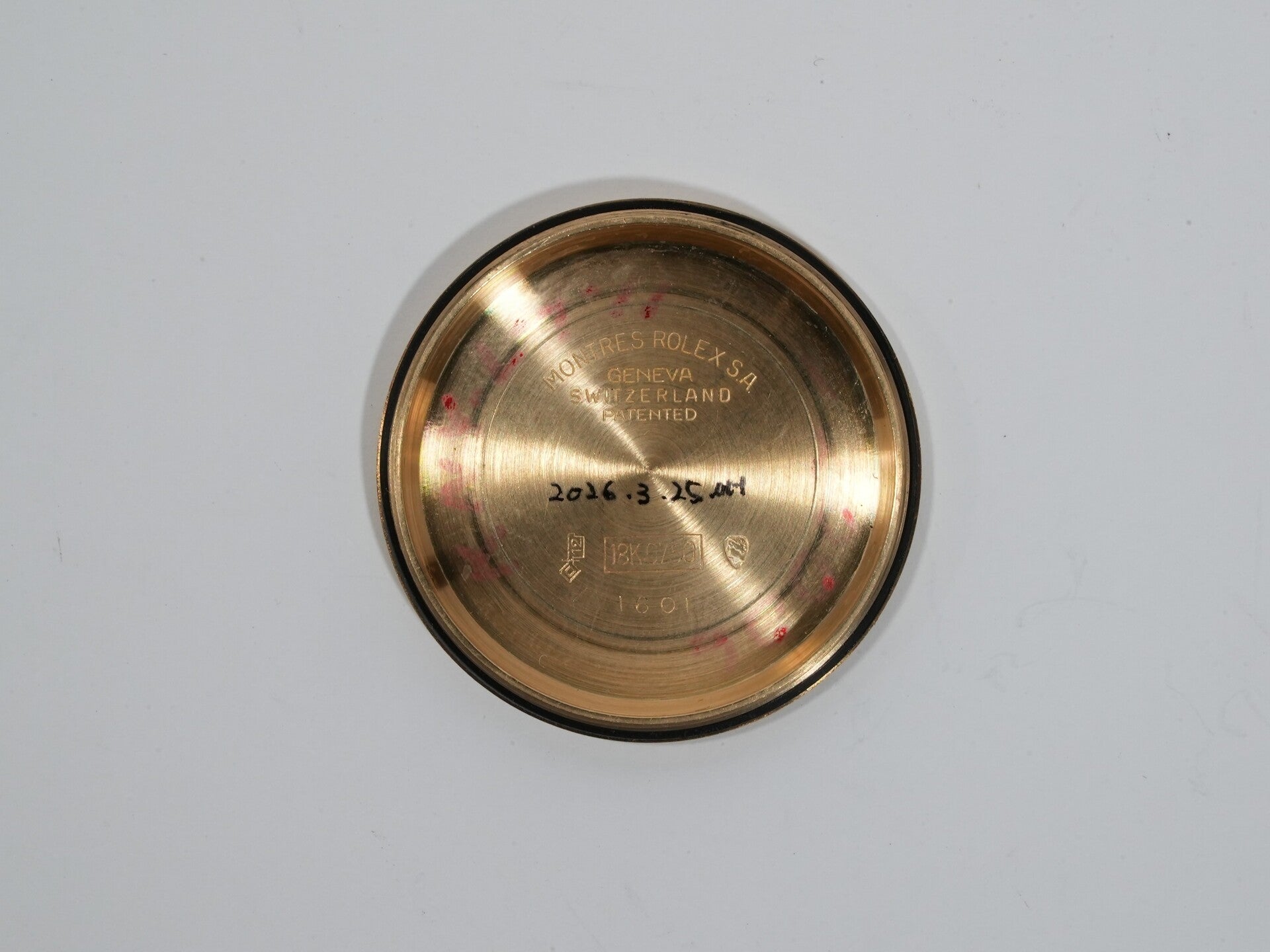 ロレックス デイトジャスト Ref.1601 イエローゴールド ブラック文字盤 中古 9rv23uux