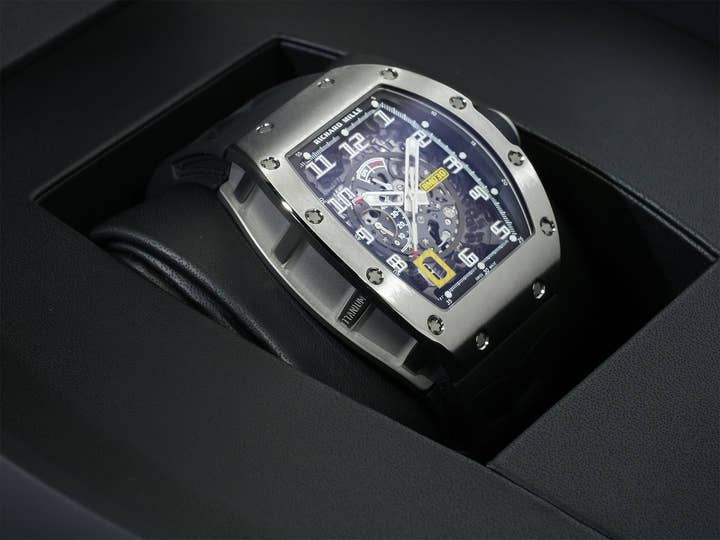 リシャールミル オートマティック デクラッチャブル ローター Ref.RM030 チタン スケルトン文字盤 美品 buhxv2y2