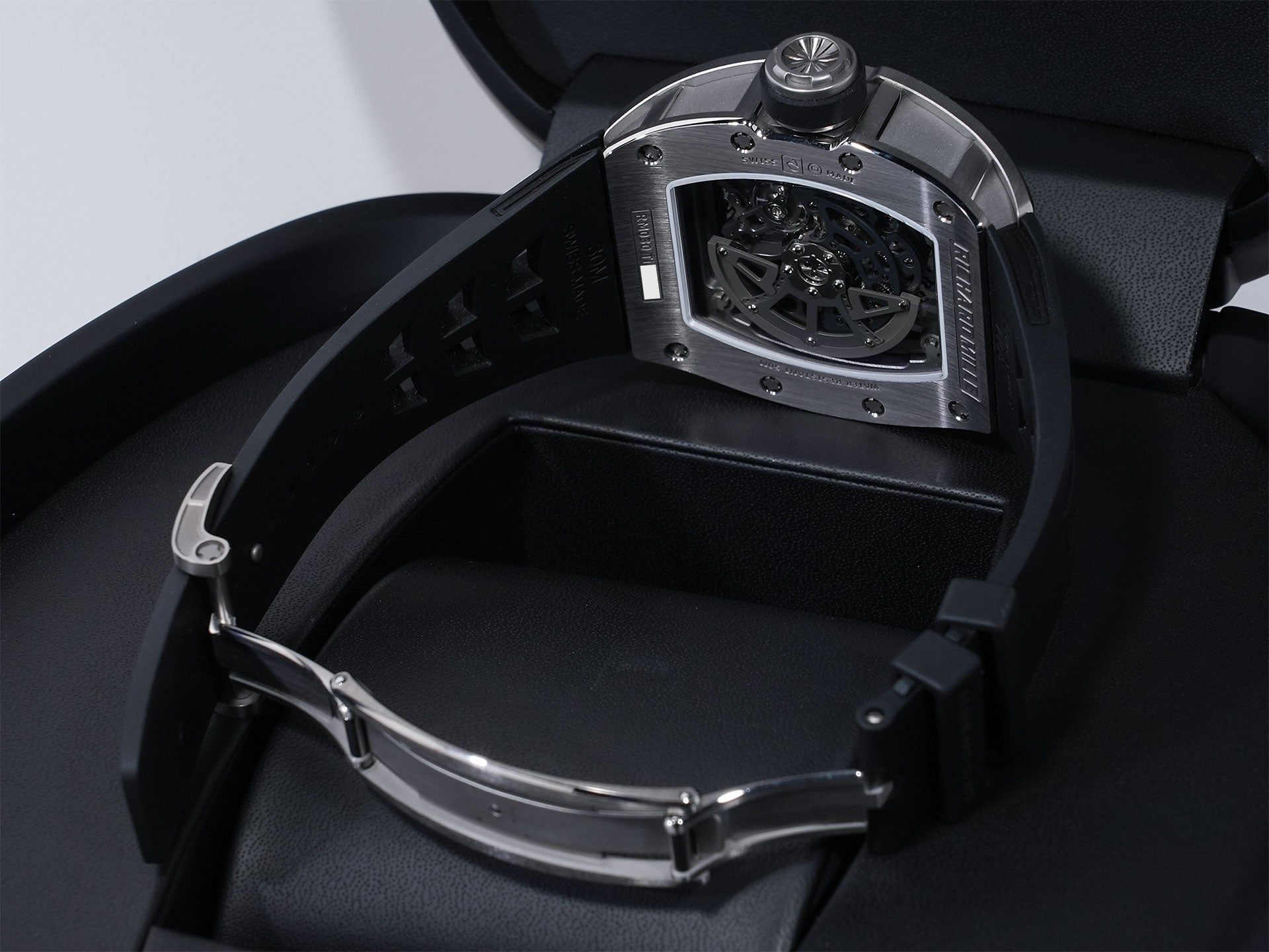 リシャールミル オートマティック デクラッチャブル ローター Ref.RM030 チタン スケルトン文字盤 美品 buhxv2y2