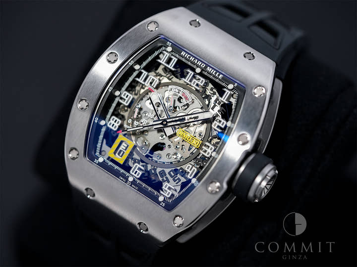 リシャールミル オートマティック デクラッチャブル ローター Ref.RM030 チタン スケルトン文字盤 美品 buhxv2y2