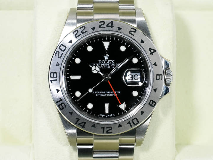 Rolex Explorer II Ref. 16570 Stainless Steel Black Dial Oyster Bracelet Dead Stock ofzbh68s