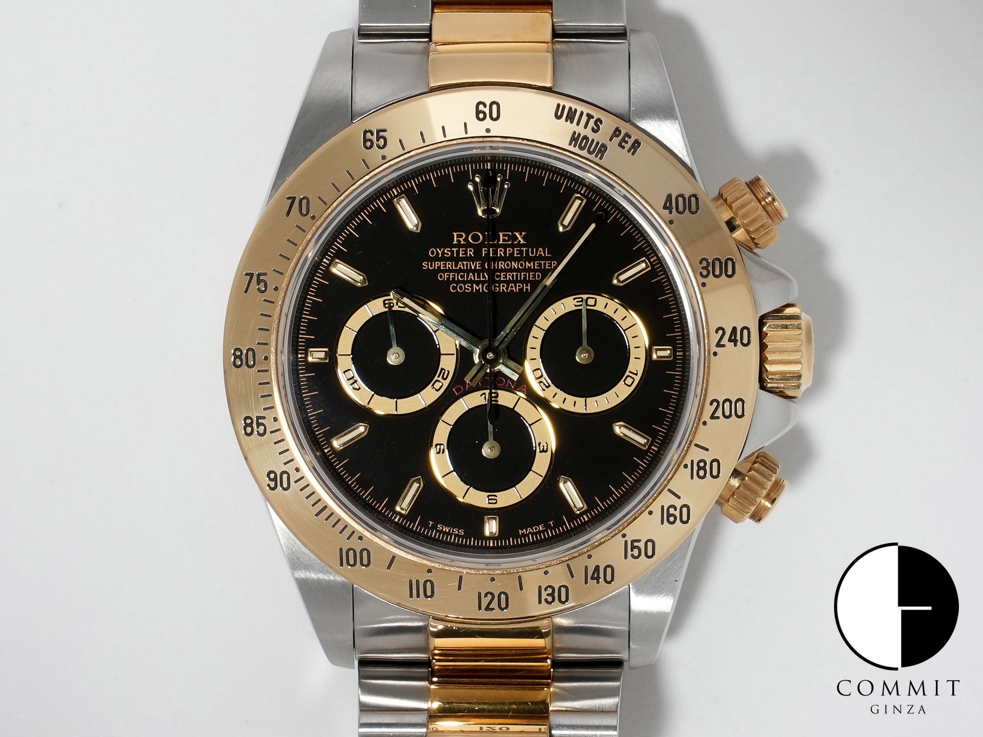ロレックス デイトナ エルプリメロ Ref.16523 ステンレススチール/イエローゴールド ブラック文字盤 中古 5wrnya2v