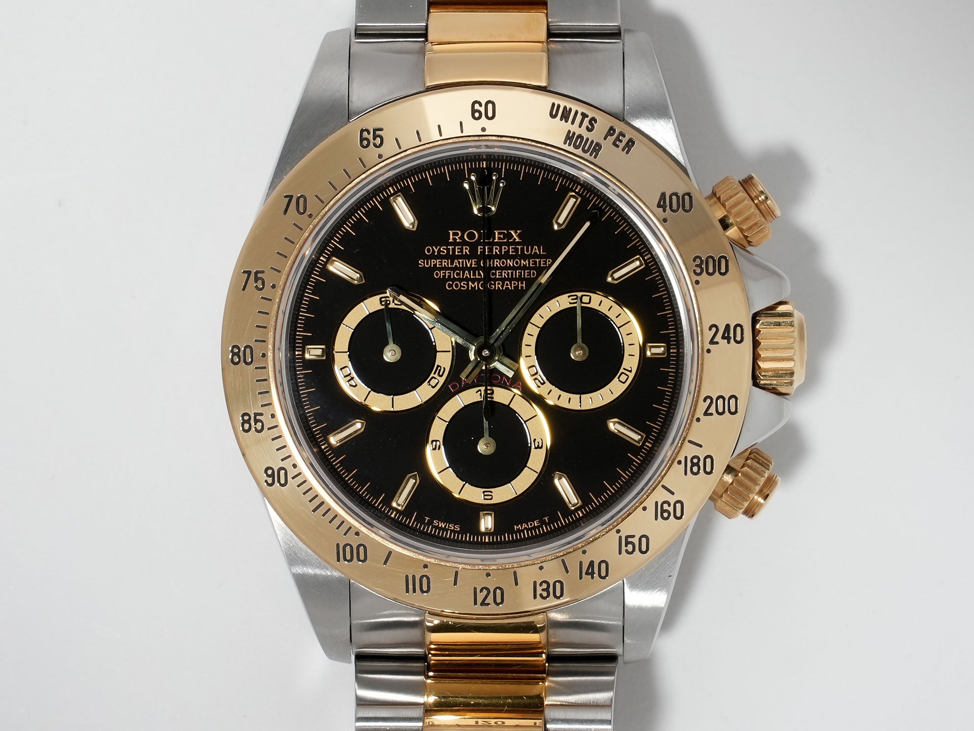 ロレックス デイトナ エルプリメロ Ref.16523 ステンレススチール/イエローゴールド ブラック文字盤 中古 5wrnya2v