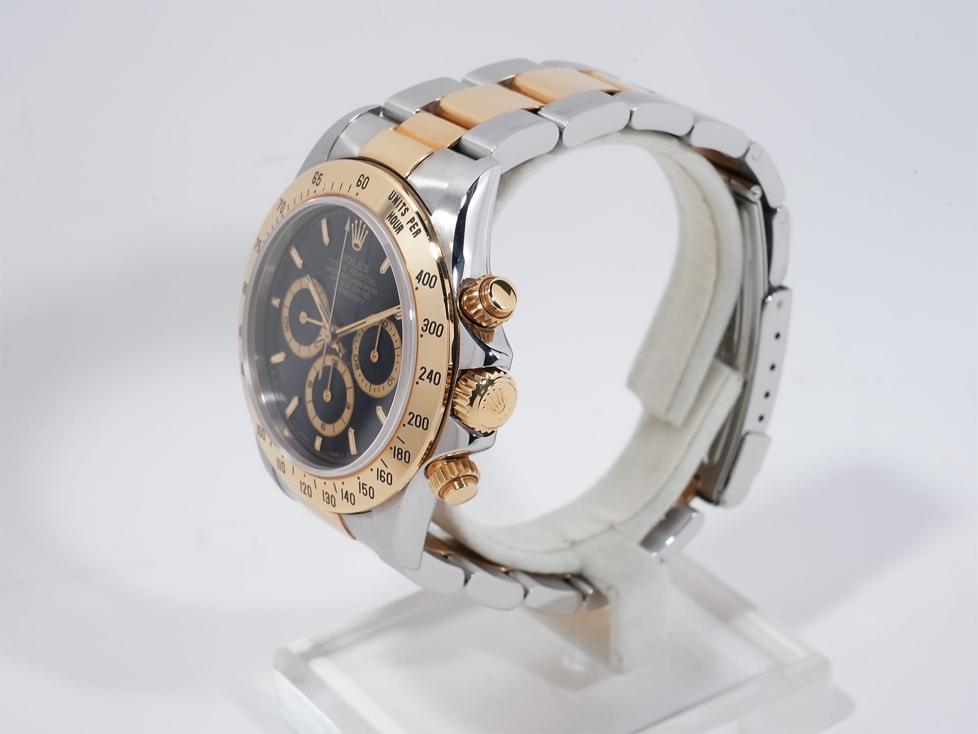 ロレックス デイトナ エルプリメロ Ref.16523 ステンレススチール/イエローゴールド ブラック文字盤 中古 5wrnya2v