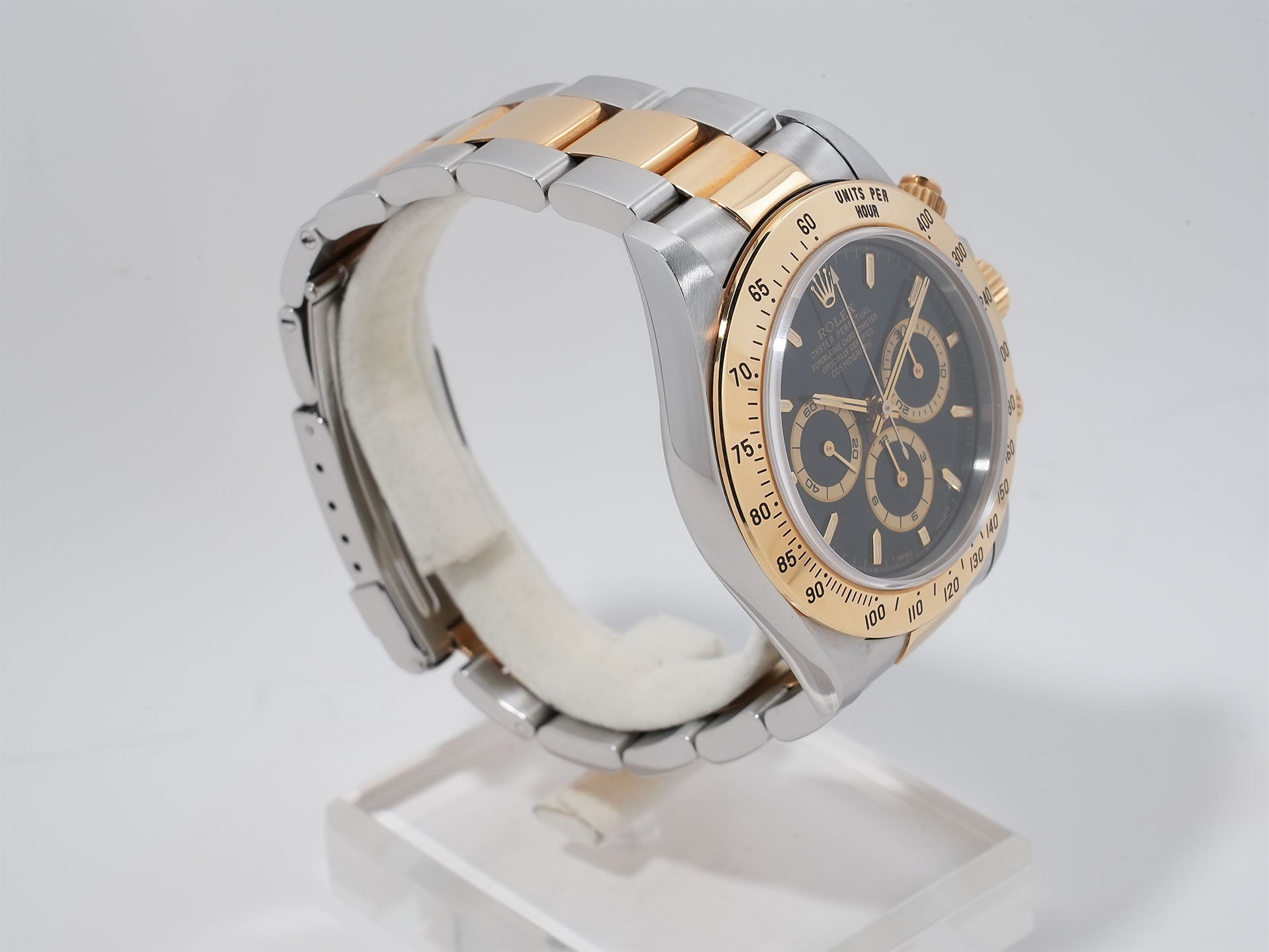 ロレックス デイトナ エルプリメロ Ref.16523 ステンレススチール/イエローゴールド ブラック文字盤 中古 5wrnya2v