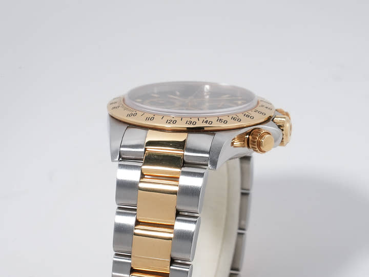 ロレックス デイトナ エルプリメロ Ref.16523 ステンレススチール/イエローゴールド ブラック文字盤 中古 5wrnya2v