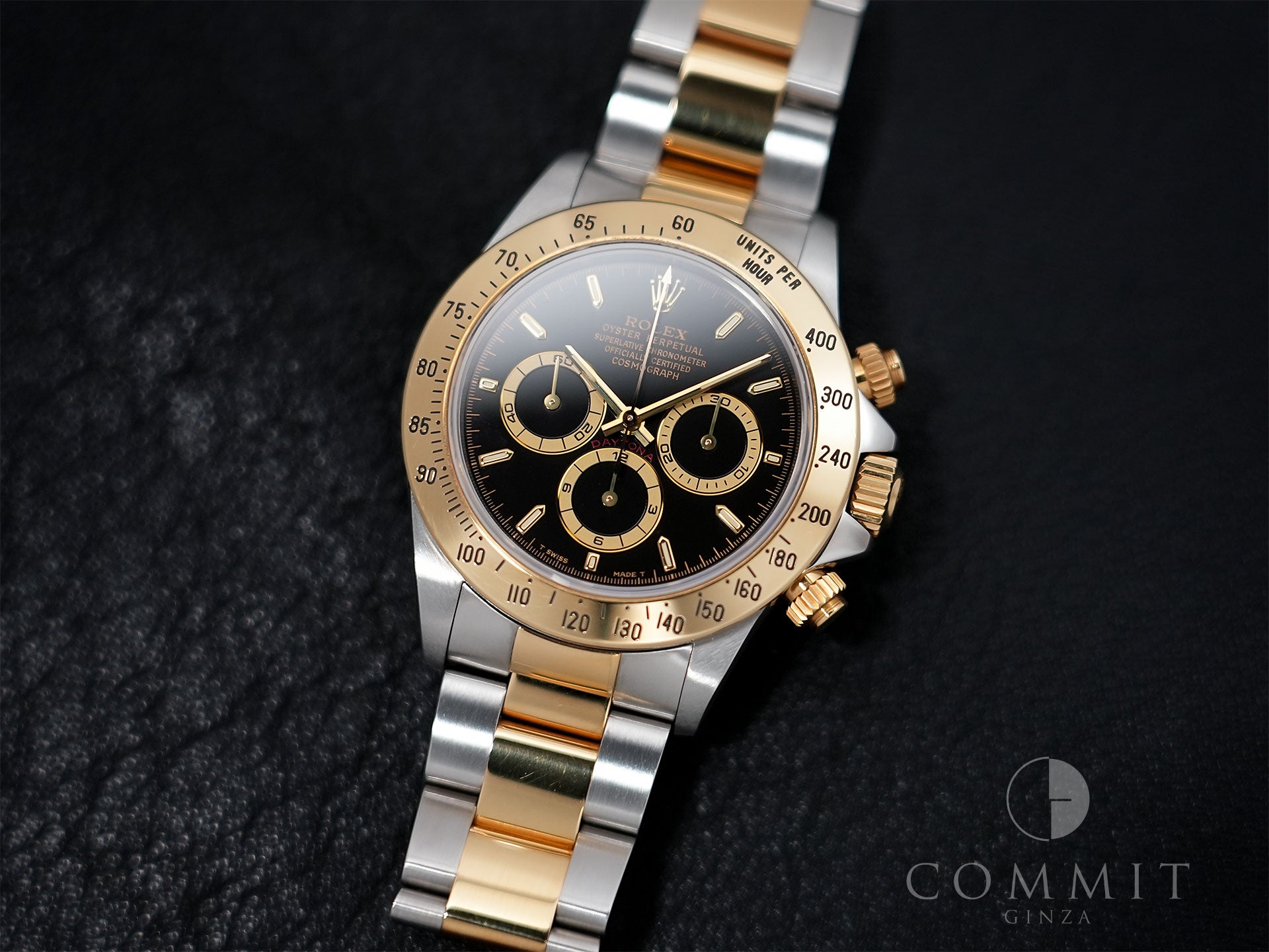 ロレックス デイトナ エルプリメロ Ref.16523 ステンレススチール/イエローゴールド ブラック文字盤 中古 5wrnya2v