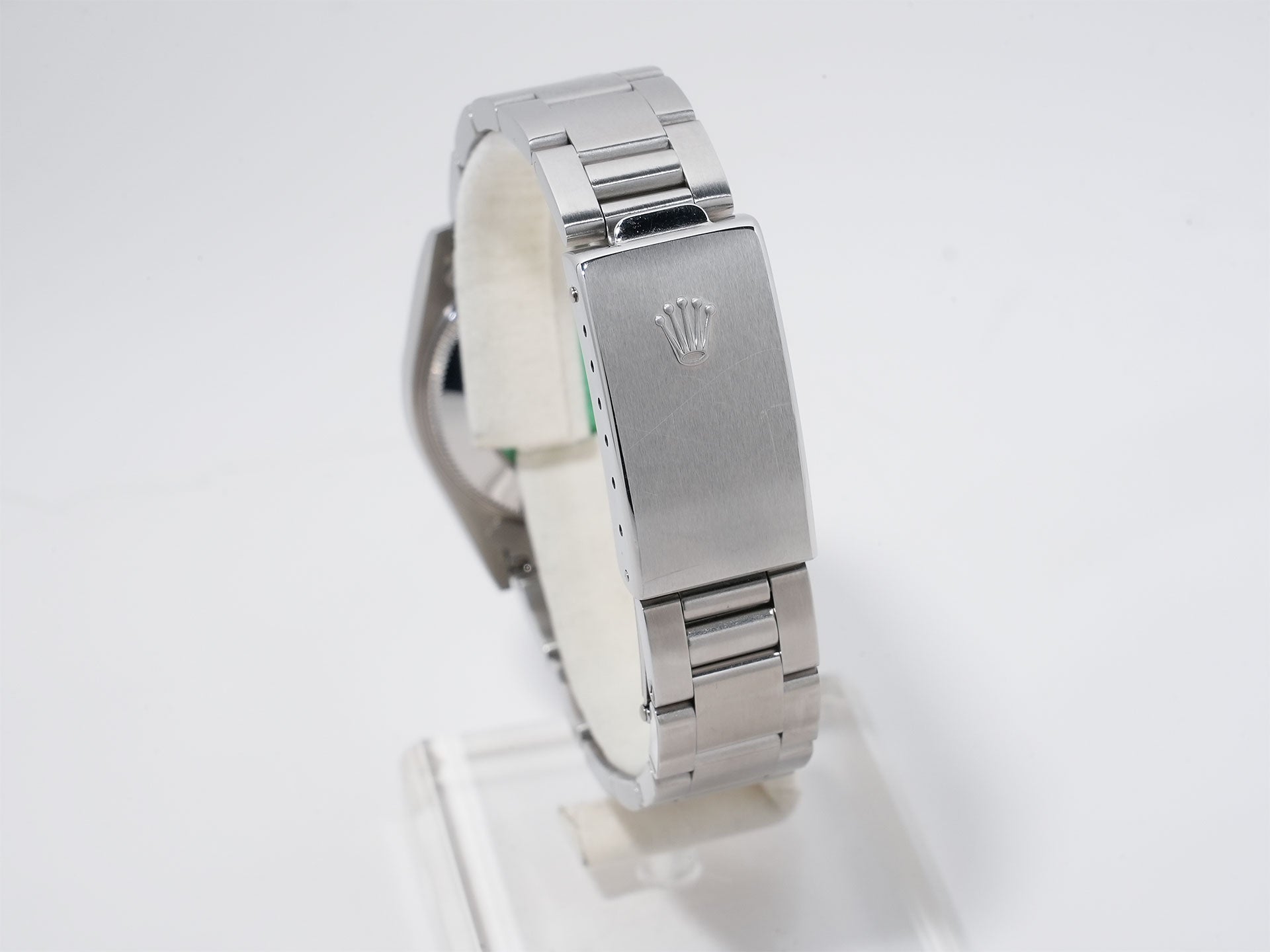 ロレックス オイスターパーペチュアル Ref.77080 ステンレススチール ブラック文字盤 美中古 rq5s3r3u